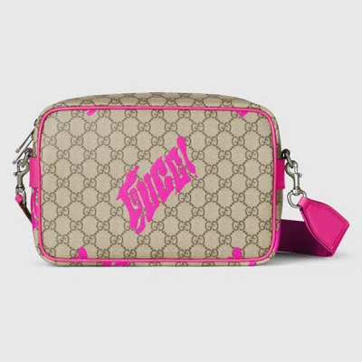 Gucci Medium Crossbody Bag With Print In Beige