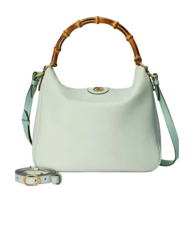 Gucci Diana Medium Sage Green Shoulder Bag Women
