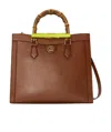 Gucci Diana Bamboo Leather Handbag In Brown