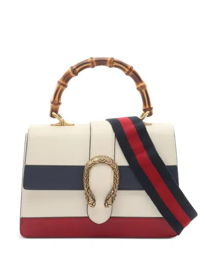 Pre-owned Gucci Medium Dionysus Bamboo-handle Tote Bag In Neutral