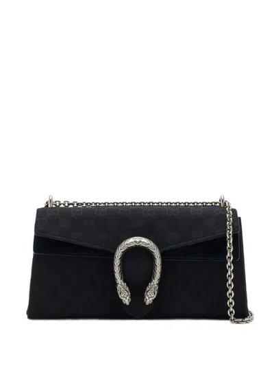 Gucci Mittelgrosse Dionysus Gg Supreme Clutch In Black