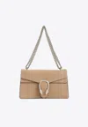 Gucci Medium Dionysus Leather Shoulder Bag In Sand