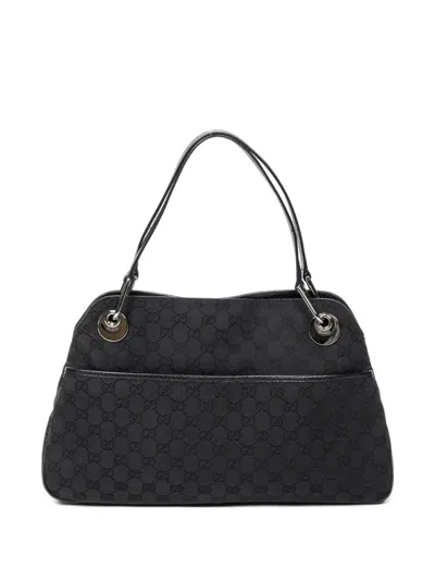 Pre-owned Gucci Medium Eclipse Shoulder Bag In Black