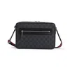 Gucci Medium Gg Supreme Messenger Bag In Black