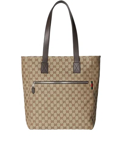 Gucci Medium Gg Canvas Tote Bag