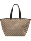 GUCCI MEDIUM GG-CANVAS TOTE BAG