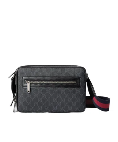 Gucci Medium Gg Crossbody Bag In Black