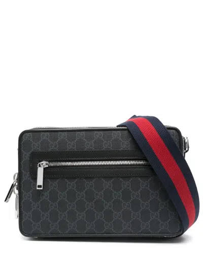 Gucci Medium Gg Crossbody Bag In Black