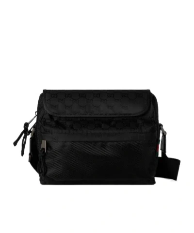 Gucci Medium Gg Crossbody Bag In Black