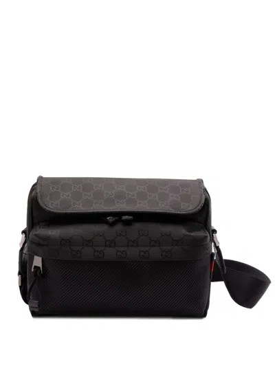 Gucci Medium Gg Crossbody Bag In Black