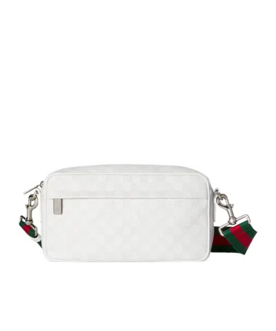 Gucci Medium Gg Crossbody Bag In White