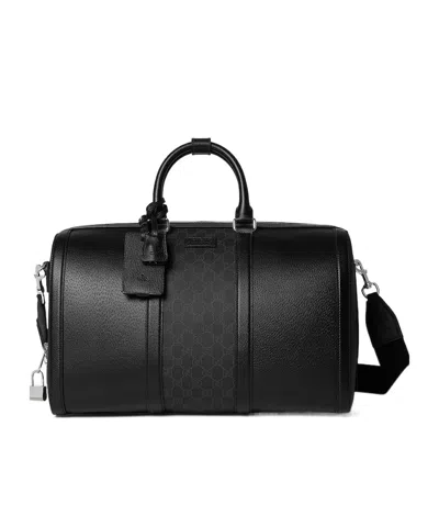 Gucci Medium Gg Duffle Bag In Black