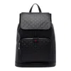 Gucci Medium Gg Emblem Backpack In White