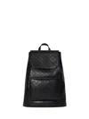 Gucci Medium Gg Emblem Backpack In Black