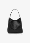 Gucci Medium Gg Embossed Bucket Bag In Black