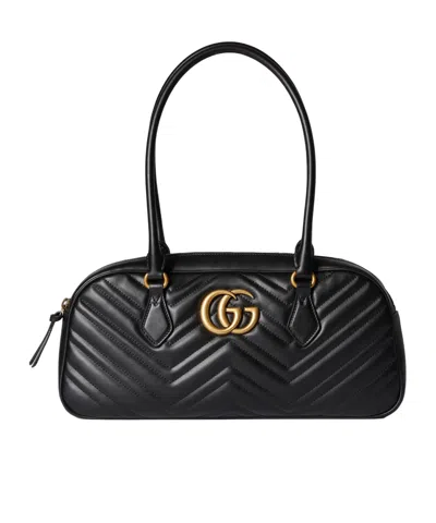 Gucci Medium Gg Marmont Tote Bag In Black