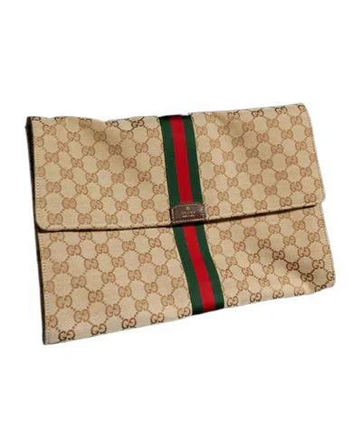 Gucci Medium Gg Pouch In Neutral