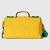 Gucci Medium Gg Scuba Duffle Bag In Yellow