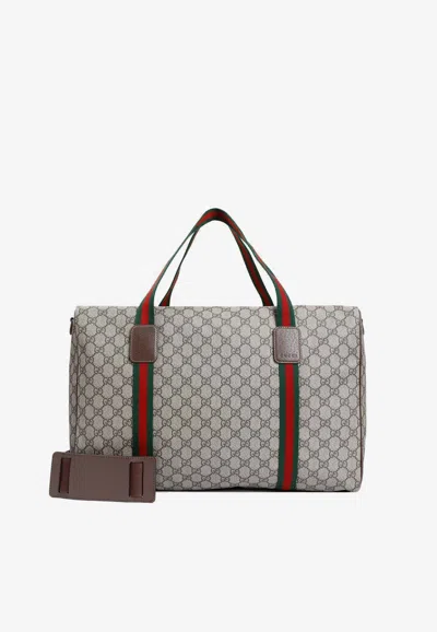 Gucci Medium Gg Supreme Duffle Bag In Multicolor