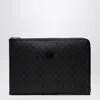 Gucci Medium Black Gg Supreme Fabric Briefcase Men In Black