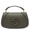 Gucci Medium Tote Bag With Gg Cross Detail In Green