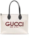 Gucci Printed Tote Bag In Neutrals
