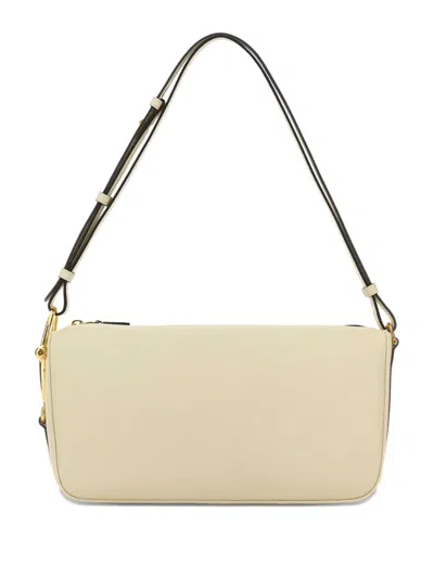 Gucci Medium Half-horsebit Leather Shoulder Bag In Neutral