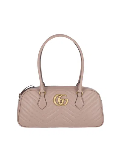 Gucci Medium Handbag "gg Marmont" In Pink