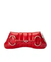 Gucci Medium Horsebit Chain Quilted Bag In Red