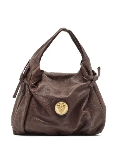 Pre-owned Gucci Medium Hysteria Shoulder Bag In Brown