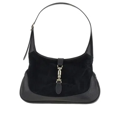 Gucci Medium 'jackie 1961' Leather Bag In Black
