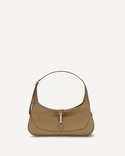 Gucci Medium Jackie Slim Shoulder Bag In Brown