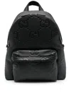 Gucci Jumbo Leather Gg Backpack With Adjustable Straps