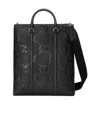 Gucci Medium Jumbo Gg Leather Tote Bag In Black