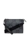 Gucci Medium Jumbo Gg Messenger Bag In Grey