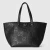 Gucci Medium Jumbo Gg Tote Bag In Black