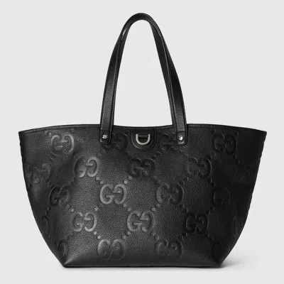 Gucci Medium Jumbo Gg Tote Bag In Black