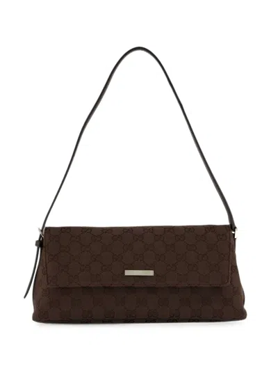 Gucci Medium Madison Gg-canvas Shoulder Bag In Brown