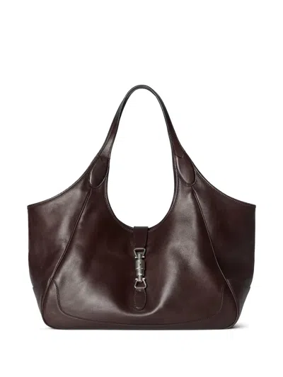 Gucci Mittelgrosser Mercato Tote Bag Mit Kolbenverschluss In Brown