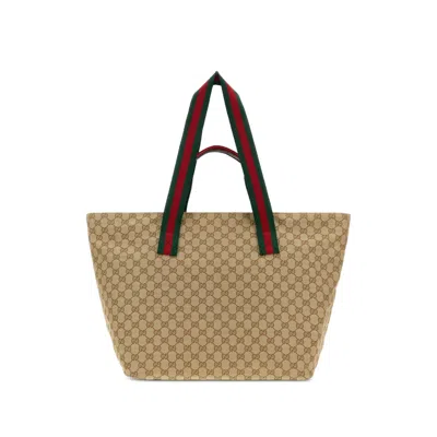 Gucci Medium Monogram-print Tote Bag In Brown