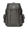 Gucci Ophidia Gg Medium Backpack In Gray