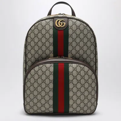 Gucci Medium Ophidia Backpack Men In Brown