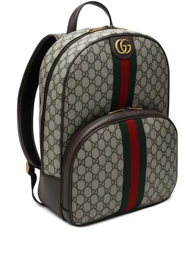 Gucci Medium Ophidia Backpack In Neutral