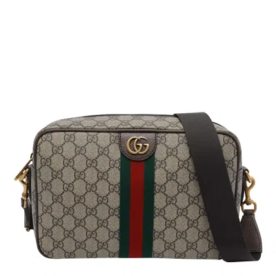 Gucci Medium Ophidia Crossbody Bag In Brown