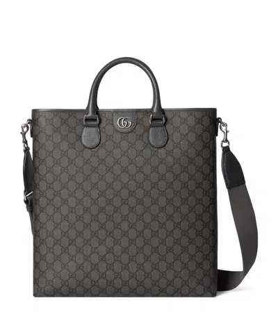 Gucci Medium Ophidia Gg Tote Bag In Grey