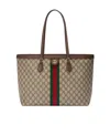 Gucci Women Ophidia Gg Medium Tote Bag In Brown