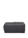 Gucci Medium Ophidia Interlocking Gg Pattern Washbag In Gray