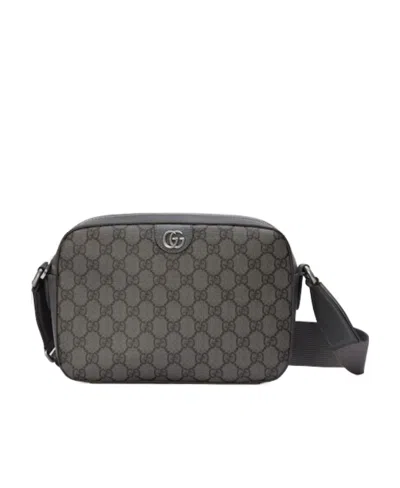 Gucci Medium Ophidia Messenger Bag In Black