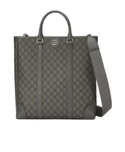 Gucci Medium Ophidia Tote Bag In Black