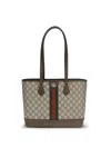 Gucci Ophidia Medium Tote Bag In Brown
